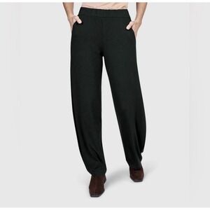 NEW $250 Alembika Pull On Relaxed Taper Leg Pants Women's 20/22 Alembika 8 Black